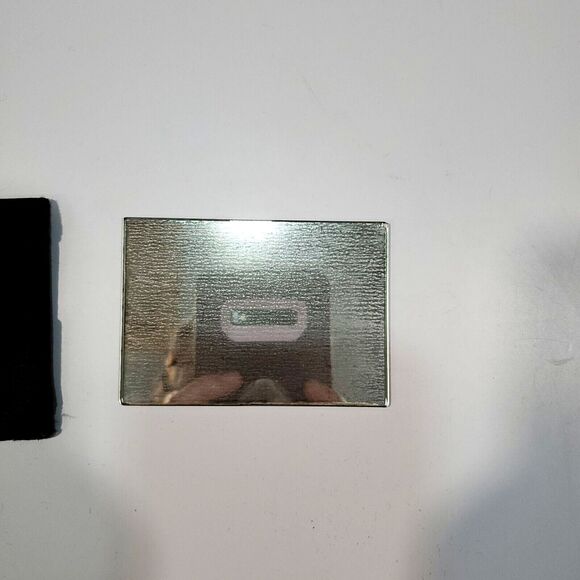 VTG Leather Black Clutch Purse Bag Wallet LaRue Sassy Wrist Strap Mirror Y2K 90s - Picture 15 of 15